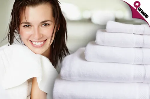 For QR109 Stay Dry with a Set of Five 100% Cotton Towels – Choose from 6 Colors! (QR199 Value)